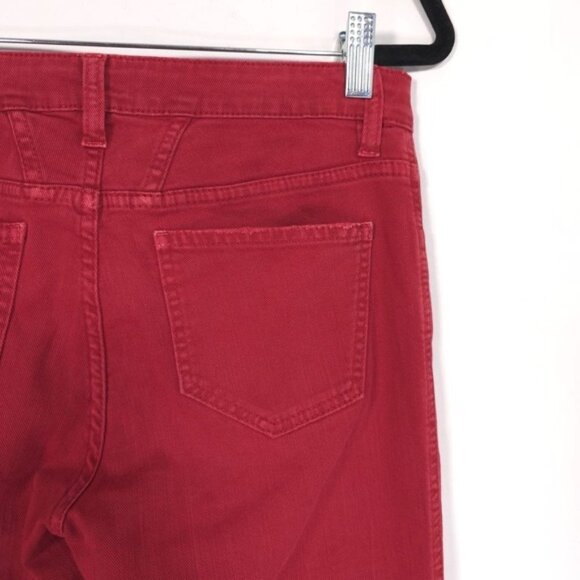 Closed ITALY🇮🇹MADE Holly Moto Jeans Women's 27 Red Ankle Zip Mid Rise - Picture 10 of 14